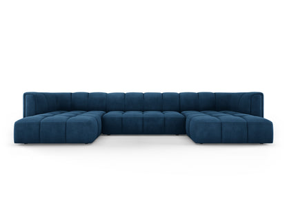 Moritz — Panoramic Sofa Royal Blue (Rebel 12) Black Plastic