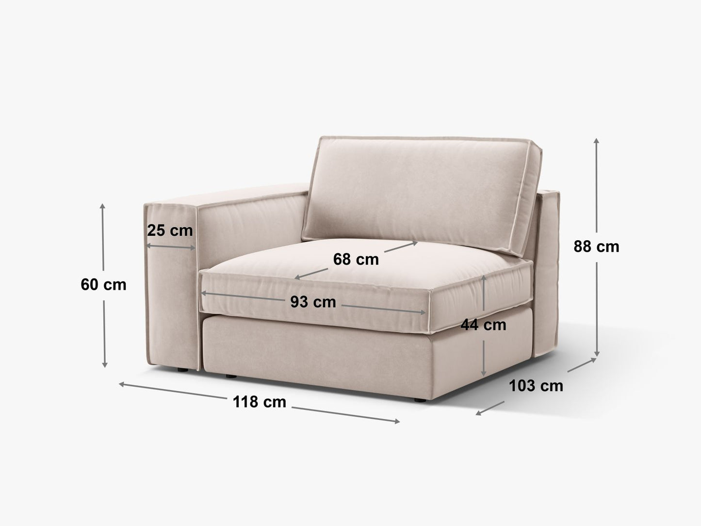 Pola — Modular Sofa (103.0x118.0x88.0 cm)