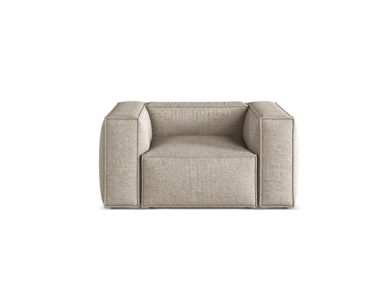 Aveiro — Tugitool tume beež (Eden 4 Beige) must plastik