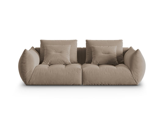 Bloom — Sofa Light Brown (Casino Taupe) Black Plastic
