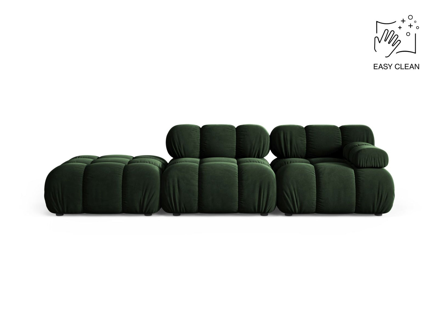 Bellis — Sofa (282x94x70 cm) Bottle Green (Venus 2940) Left