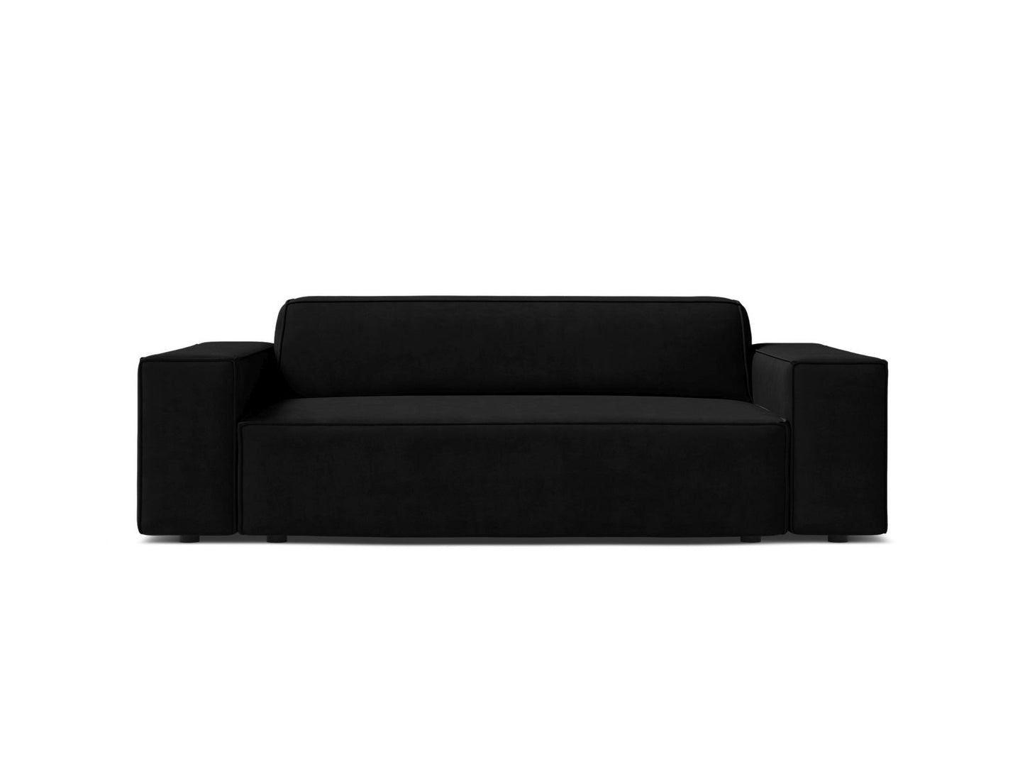 Jodie — Sofa Black (Bluvel 19) Black Plastic