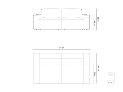 Jodie — Sofa (247.0x107.0x86.0 cm)