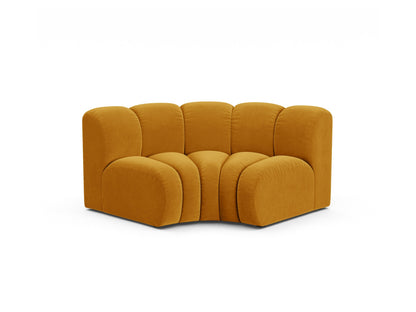 Lupine — Modular Sofa Yellow (Salvador 10) Black Plastic