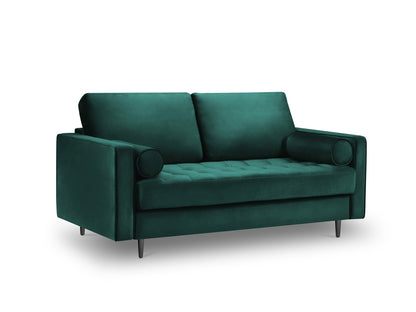 Aspen — Sofa Petrol (Salvador 6) Black Chrome Metal