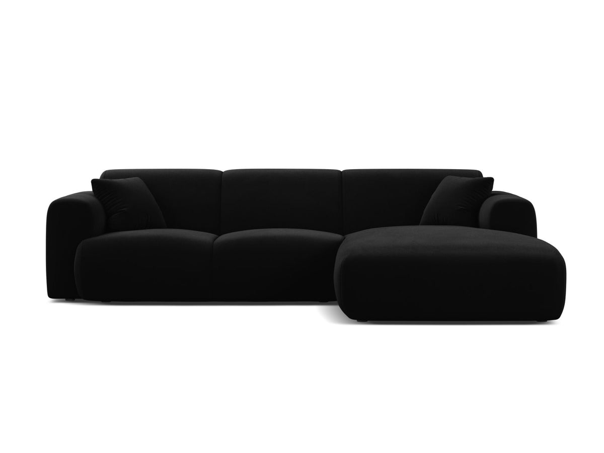 Molino — Corner Sofa Black (Casino Black) Black Plastic Right