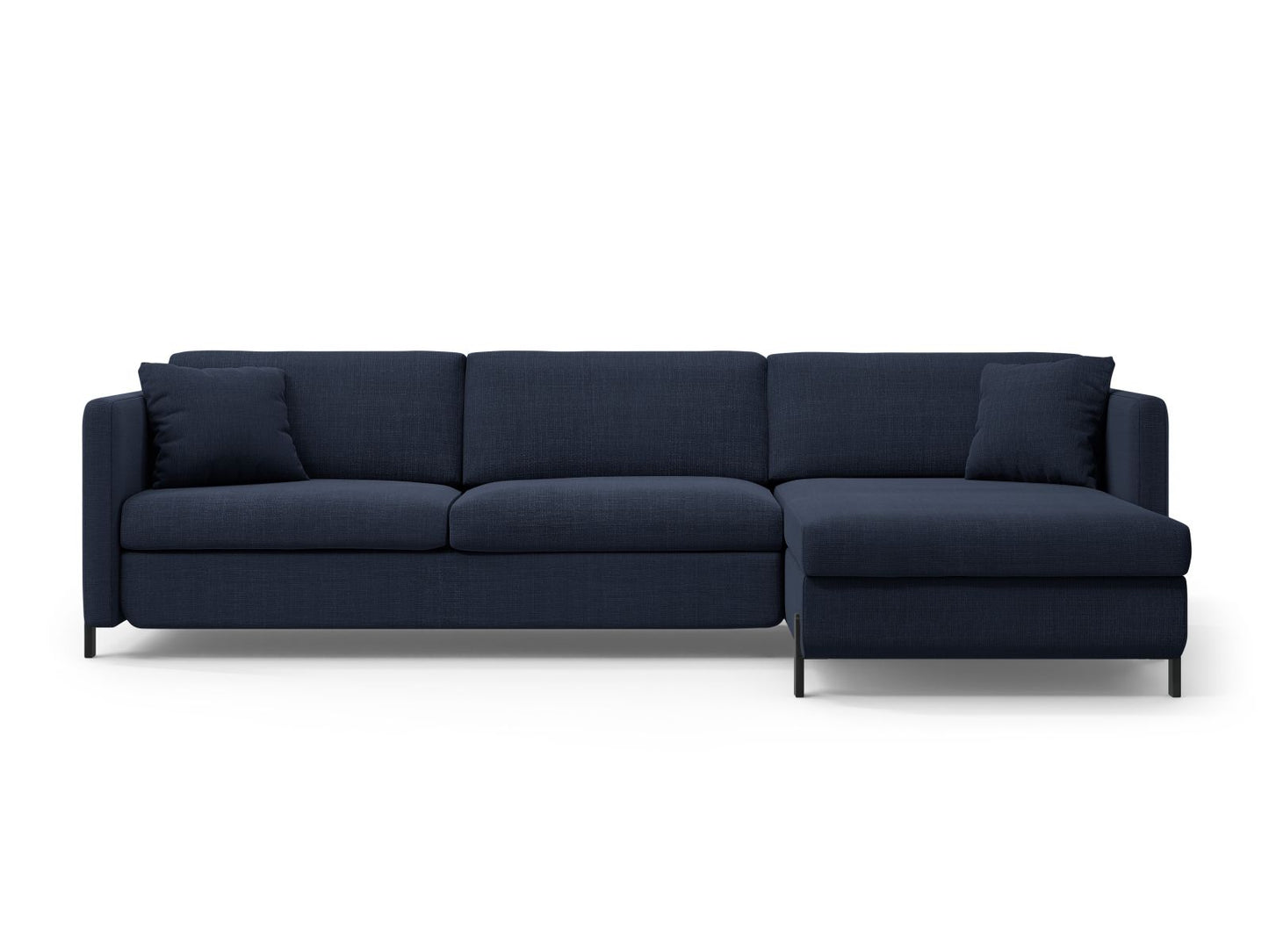 Gloria — Corner Sofa (266x170x88 cm) Blue (Bjorn 86) Right