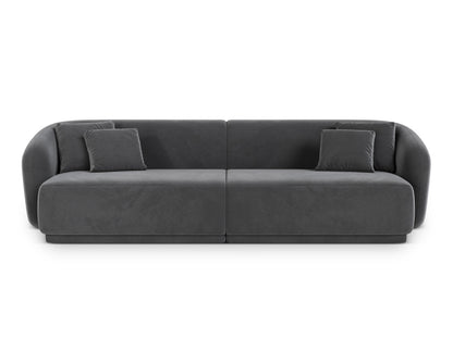 Gomera — Sofa Dark Grey (Salvador 18) Black Plastic