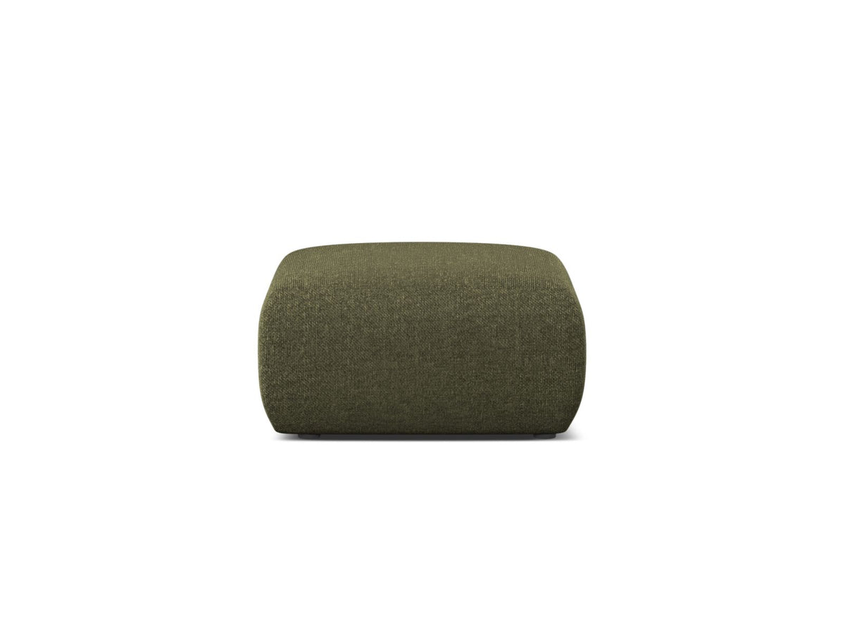 Molino — Pouf Green (Eden 12 Olive) Black Plastic