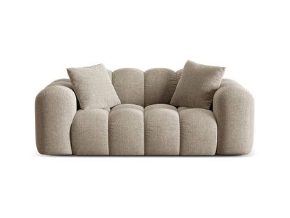 Treno — Sofa Dark Beige (Eden 4 Beige) Black Plastic