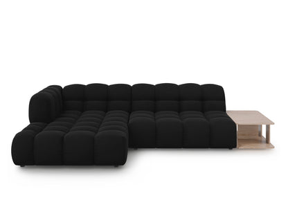Sky — Corner Sofa Black (Casino Black) Black Plastic Left