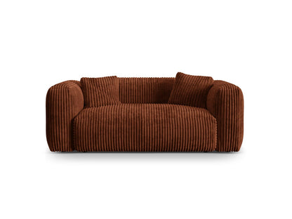 Martina — Sofa Brick (Tilia 52) Black Plastic