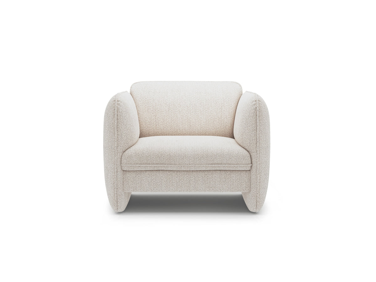 Georgia — Armchair (105x90x80 cm) Light Beige (SILENCIO 06)