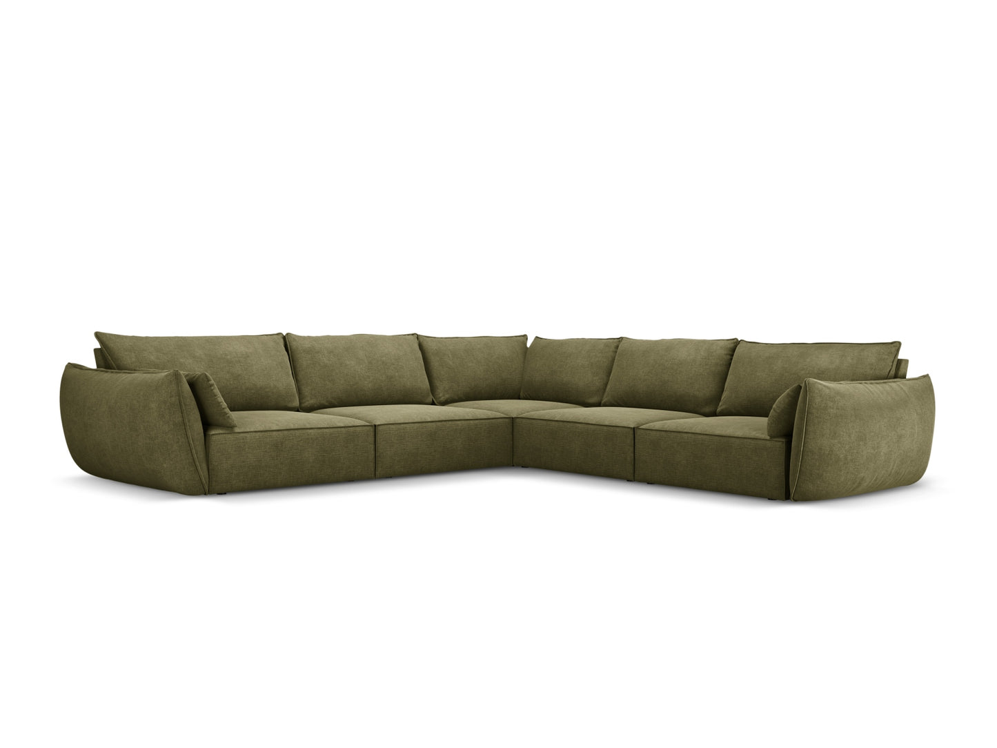 Kaelle — Corner Sofa Green (Over The Horizon 38) Black Plastic