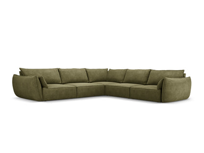 Kaelle — Corner Sofa Green (Over The Horizon 38) Black Plastic