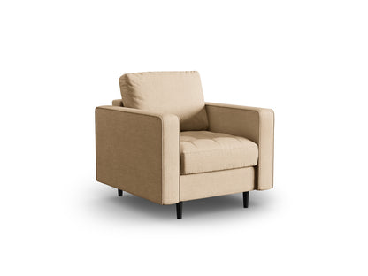 Aspen — Armchair Beige (Melva 06) Black Beech Wood