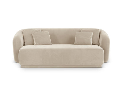 Gomera — Sofa Beige (Salvador 1) Black Plastic