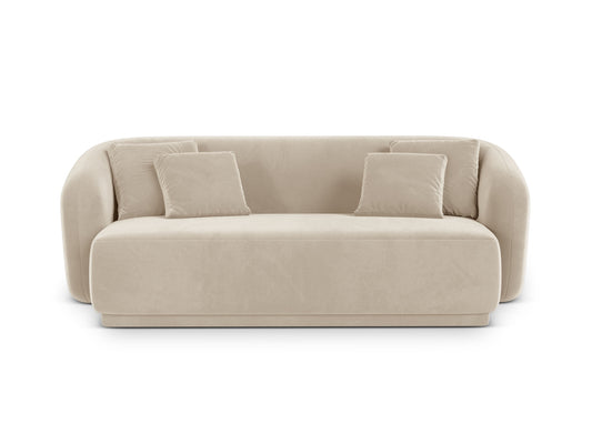 Gomera — Sofa Beige (Salvador 1) Black Plastic