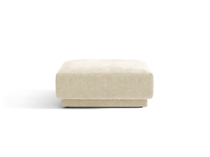 Miley — Pouf Light Beige (Haga 23) Black Plastic