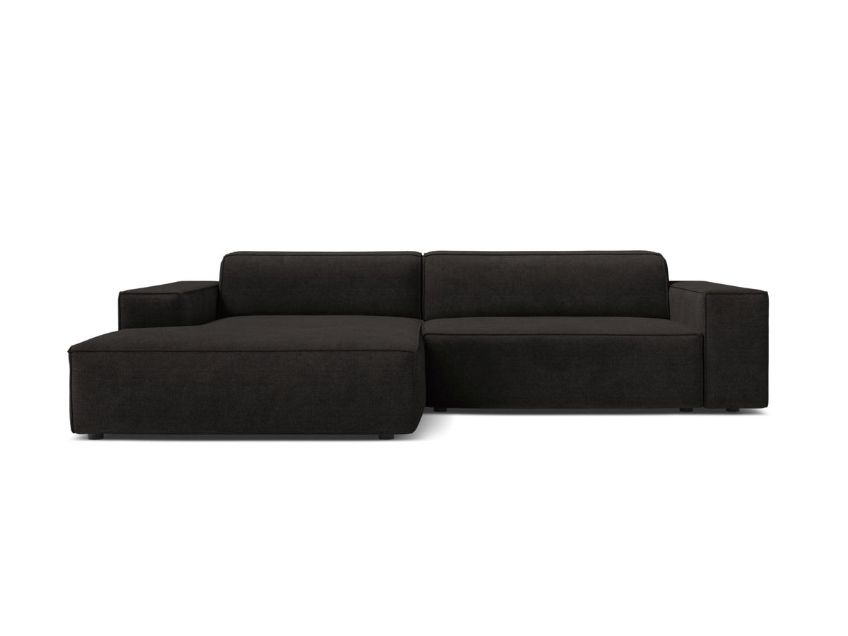 Jodie — Corner Sofa (224x162x77 cm) Black (Liberty 22) Left