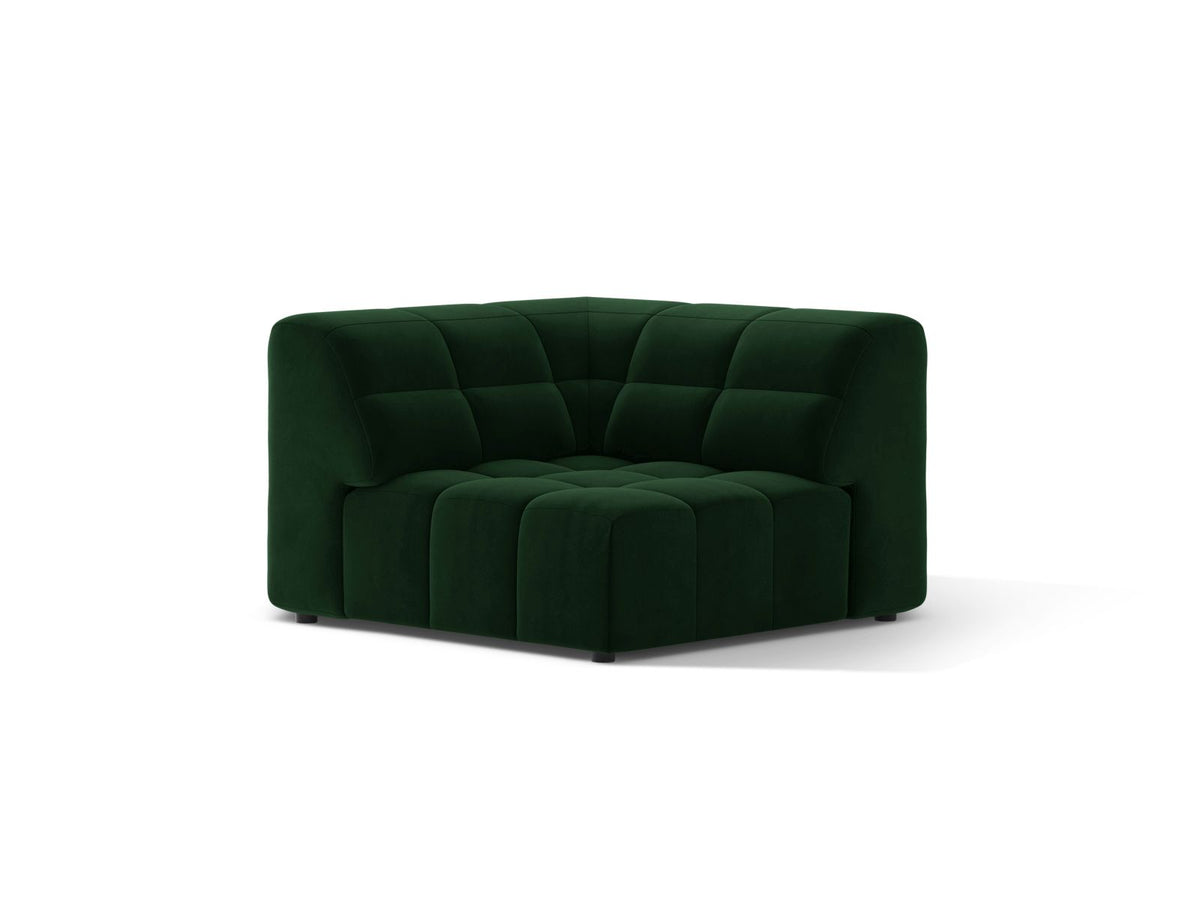 Jennifer — Modular Sofa (99x99x78 cm) Bottle Green (Bluvel 78)