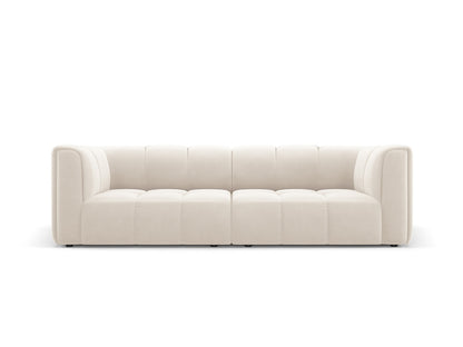 Moritz — Sofa Light Beige (Bluvel 22) Black Plastic