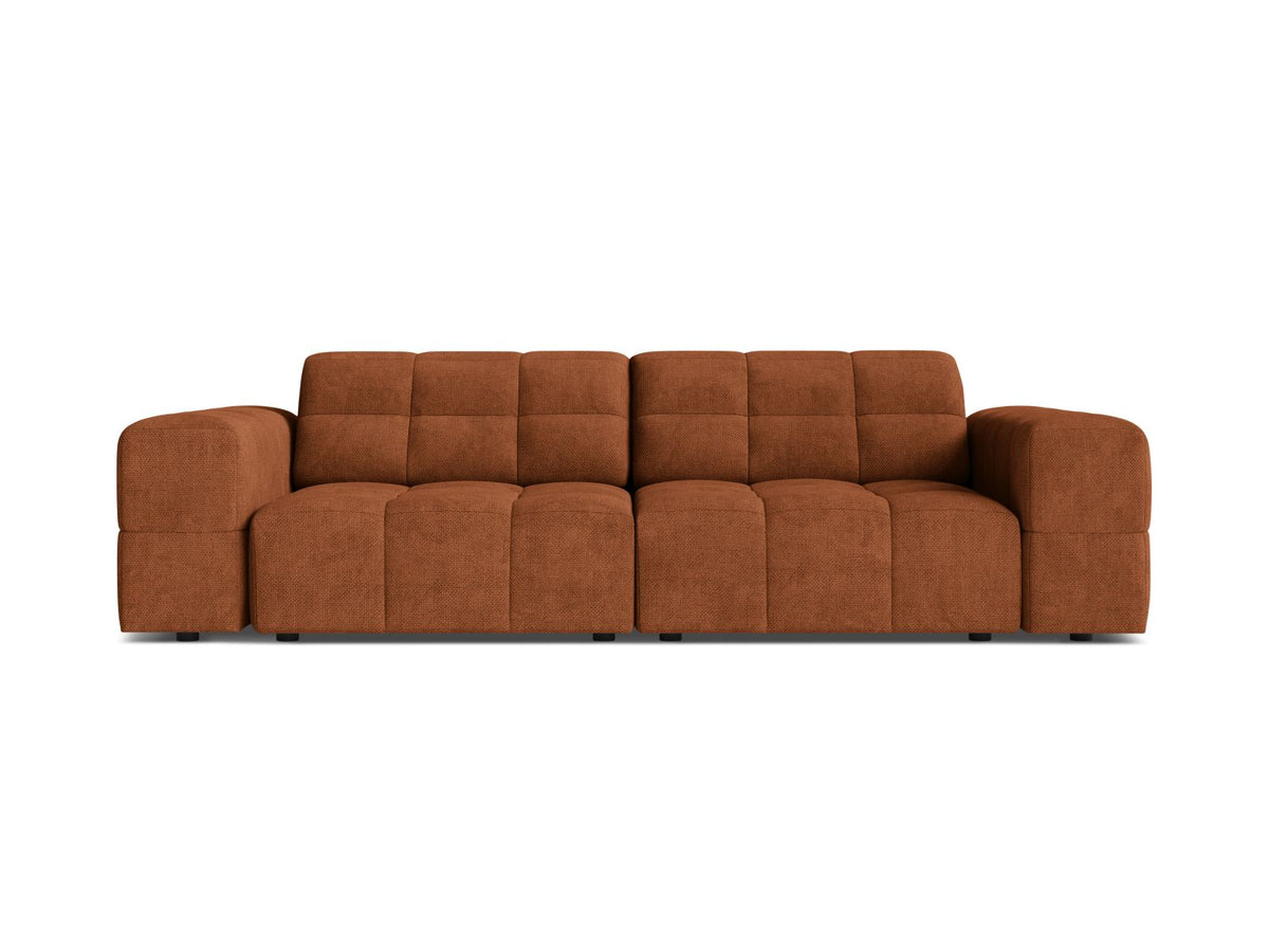 Jennifer — Sofa Brick (Eden 10 Terra) Black Plastic