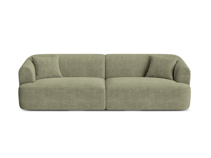 Campi — Sofa Moss Green (Lincoln 37D) Black Plastic