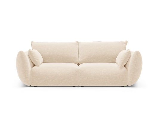 Matera — Sofa Light Beige (Haga 23) Black Plastic