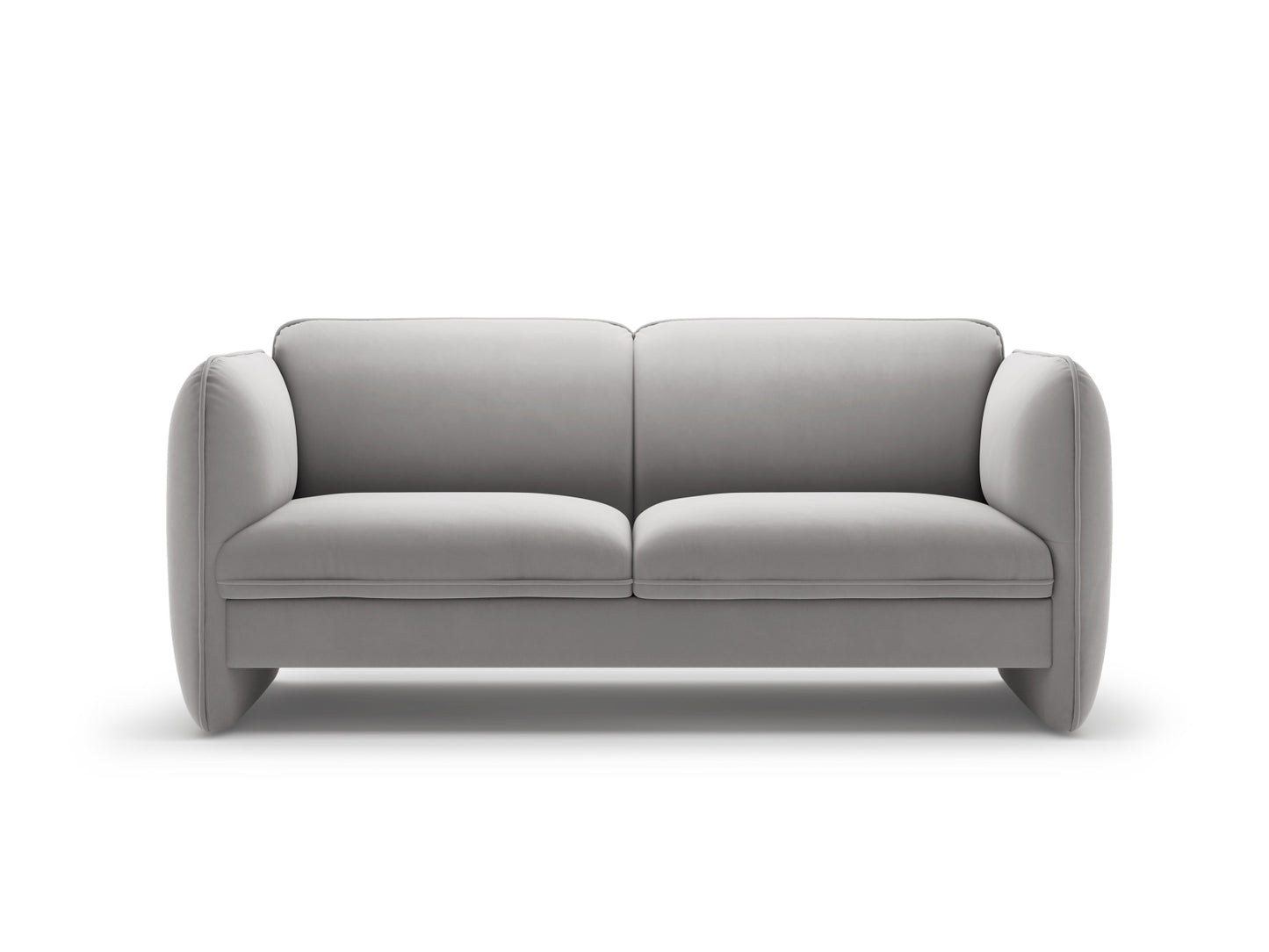 Georgia — Sofa (168x90x80 cm) Light Grey (Magic Velvet 2239)