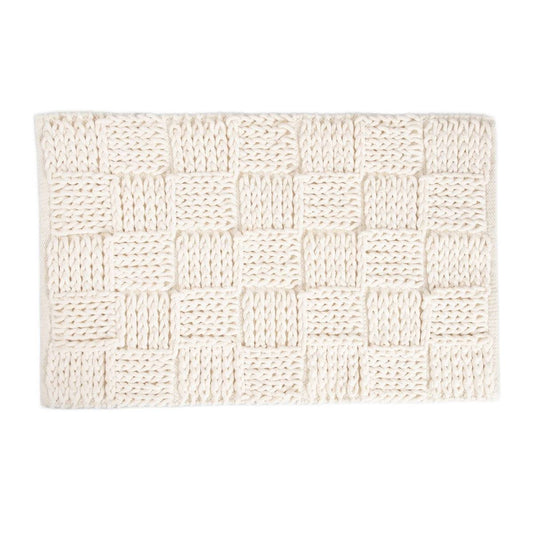 TENU Bathroom Rug Ecru 50x80cm - 100% Cotton Basic Collection