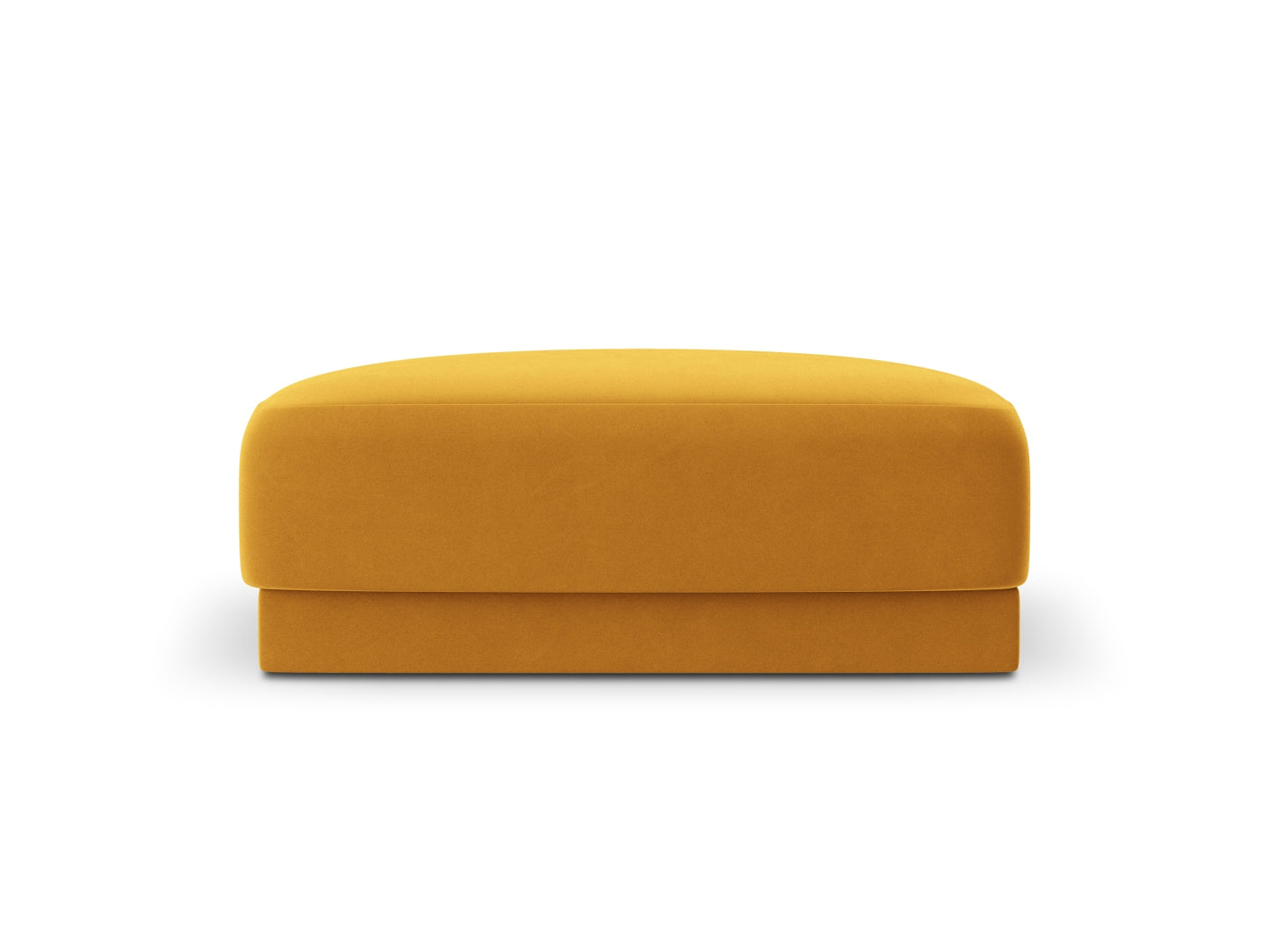Miley — Pouf Yellow (Bluvel 68) Black Plastic