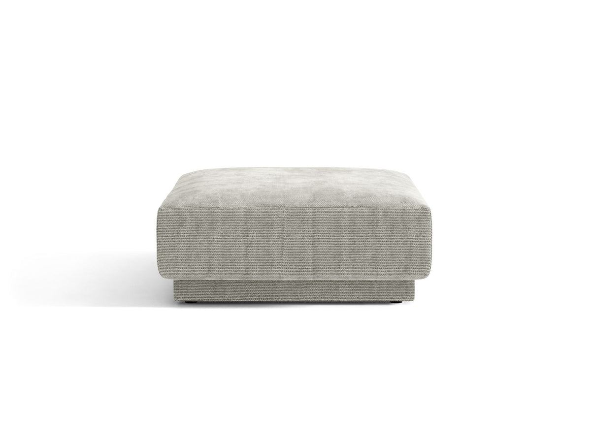 Miley — Pouf Light Grey (Haga 06) Black Plastic