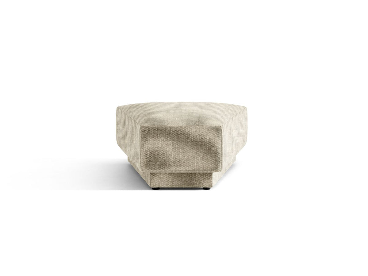 Miley — Pouf Dark Beige (Eden 4 Beige) Black Plastic