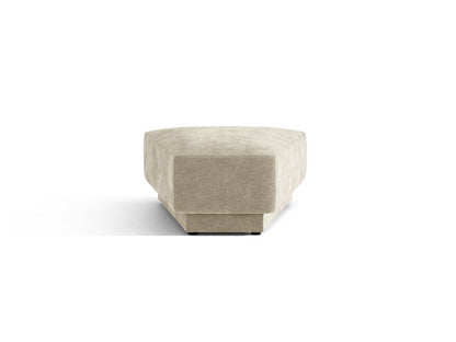 Miley — Pouf Dark Beige (Eden 4 Beige) Black Plastic