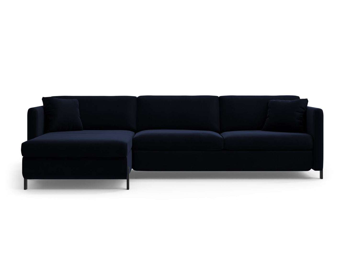 Gloria — Corner Sofa (286x170x88 cm) Royal Blue (Salvador 5) Left