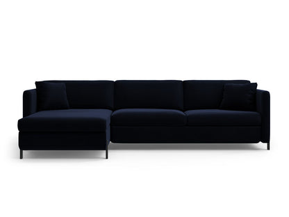 Gloria — Corner Sofa (286x170x88 cm) Royal Blue (Salvador 5) Left