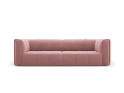 Moritz — Sofa Pink (Bluvel 52) Black Plastic