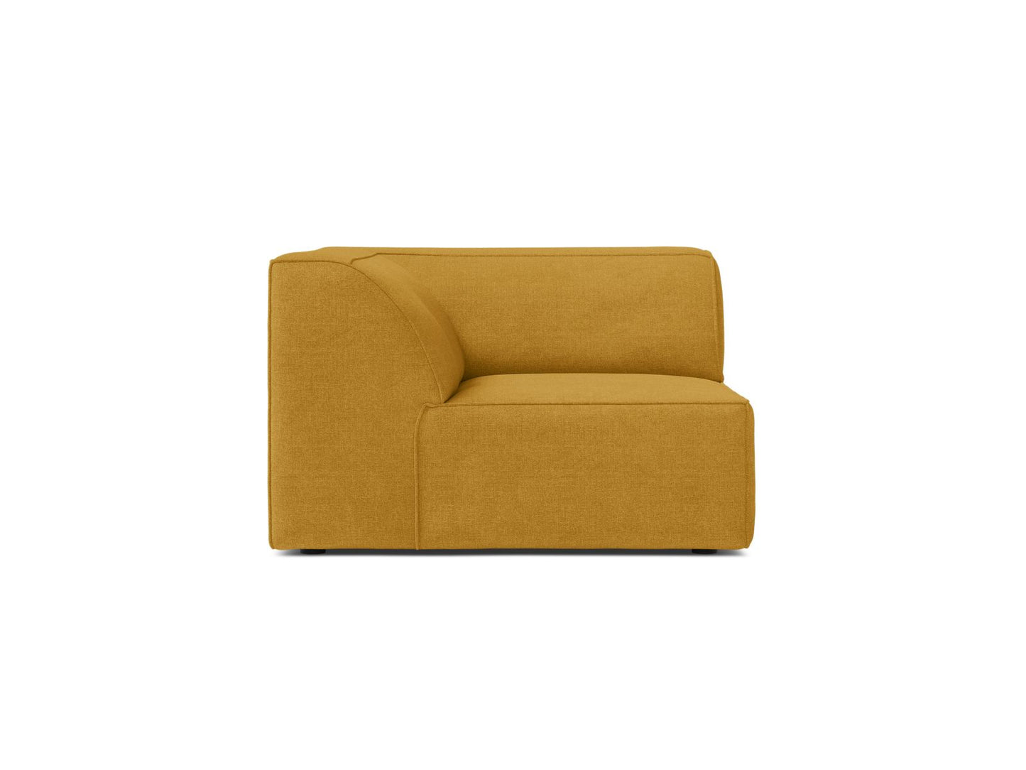 Jodie — Modular Sofa Yellow (Liberty 11) Black Plastic