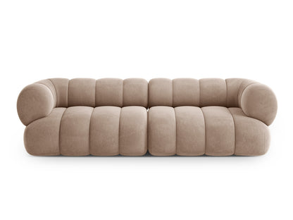 Koge — Sofa Dark Beige (Vogue 3) Black Plastic