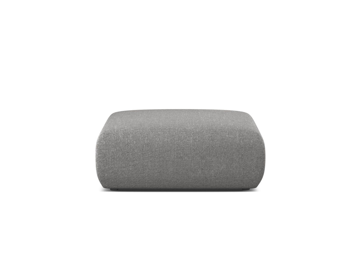 Molino — Pouf Light Grey (Eden 18 Grey) Black Plastic