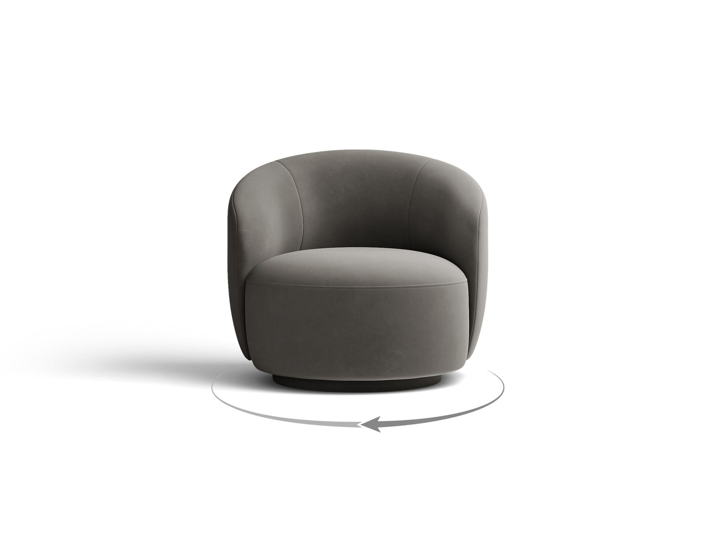 Letizia — Armchair Grey (Casino Stone) Fabric