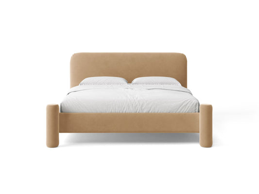 Vera — Bed (164x223x100 cm) Almond Beige (Casino Lion)