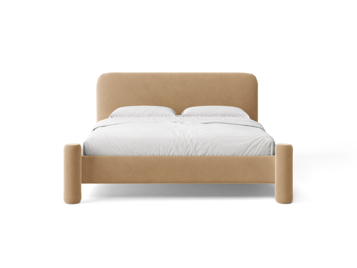 Vera — Bed (204x223x100 cm) Almond Beige (Casino Lion)