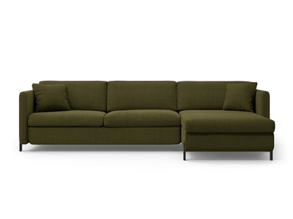 Gloria — Corner Sofa (286x170x88 cm) Green (Bjorn 77) Right