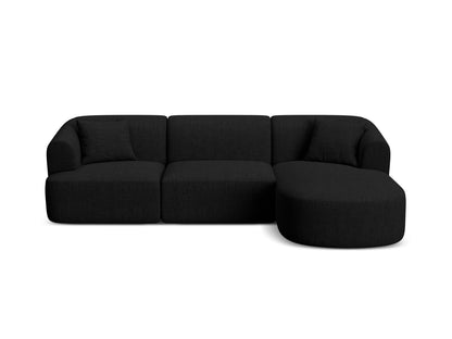 Campi — Corner Sofa Black (Moly 99) Black Plastic Left