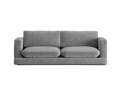 Ibiza — Sofa Light Grey (Riviera 91) Black Plastic