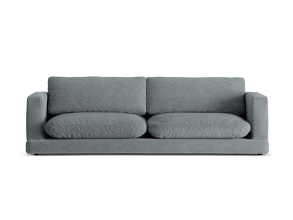 Ibiza — Sofa Dark Grey (Wind 89) Black Plastic