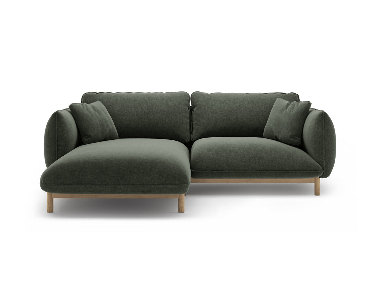 Ada — Corner Sofa (220x179x78 cm) Moss Green (Wind 75) Left