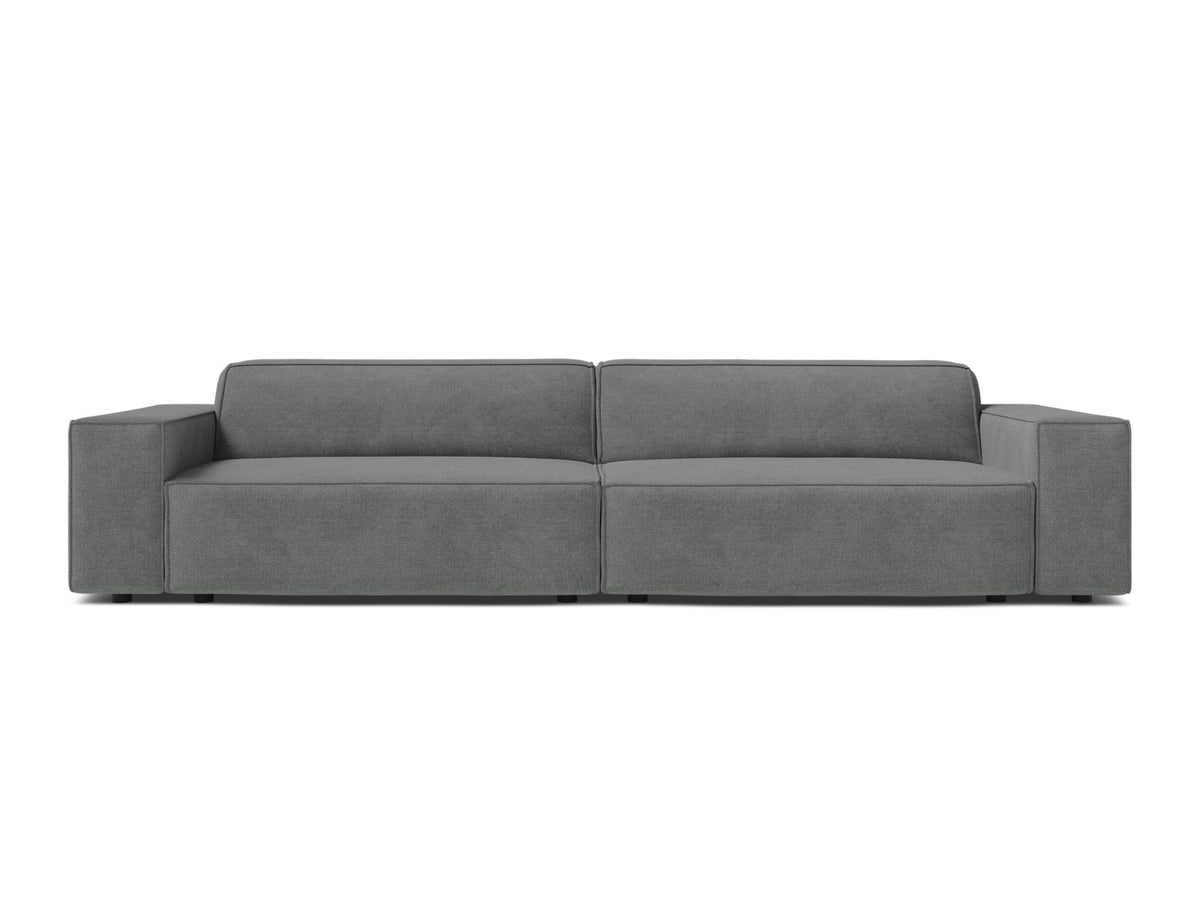 Jodie — Sofa Grey (Liberty 20) Black Plastic